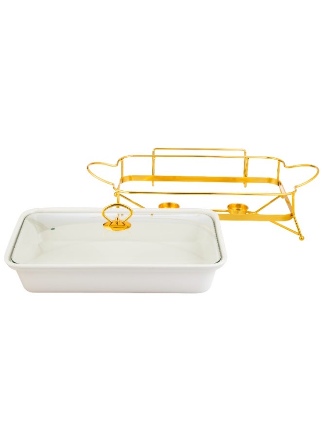 Abareek Al Safa Buffet heater for heating food 3 L gold - Image 2