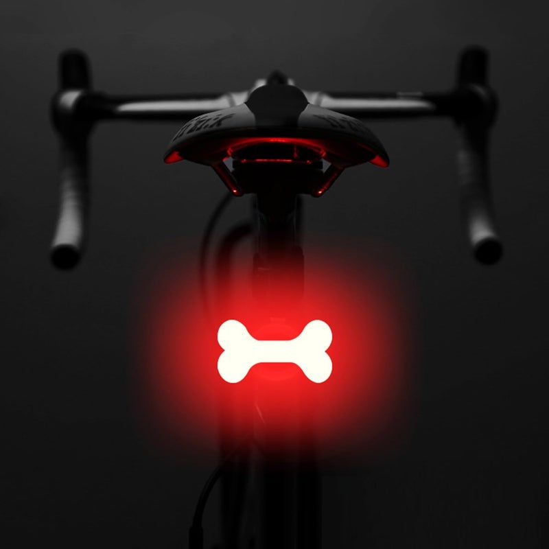 AaiLucky Rechargeable Bike Tail Light, LED Bicycle Rear Light for Night Riding, Bright Girls Heart Shape Bike Taillight, Cycling Warning Light for Adults Kids Women, 5 Lighting Mode & Waterproof - Image 1