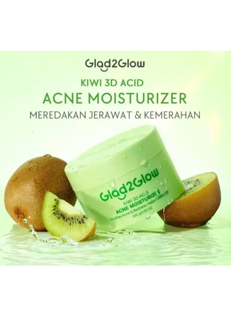 Glad2Glow Kiwi 3D Acid Acne Moisturizer - Image 2