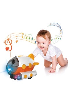 FLYHSO Baby crawling music toy, baby dancing early education puzzle toy, interactive music glowing crawling toy, automatic obstacle avoidance, suitable for babies, toddlers, and children  - Image 1