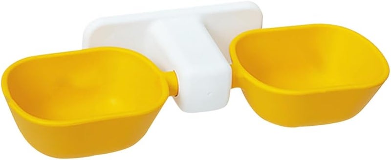 وعاء طعام وشراب القطط المرتفع مجموعة معلقة على الحائط مغذي مزدوج - Image 2