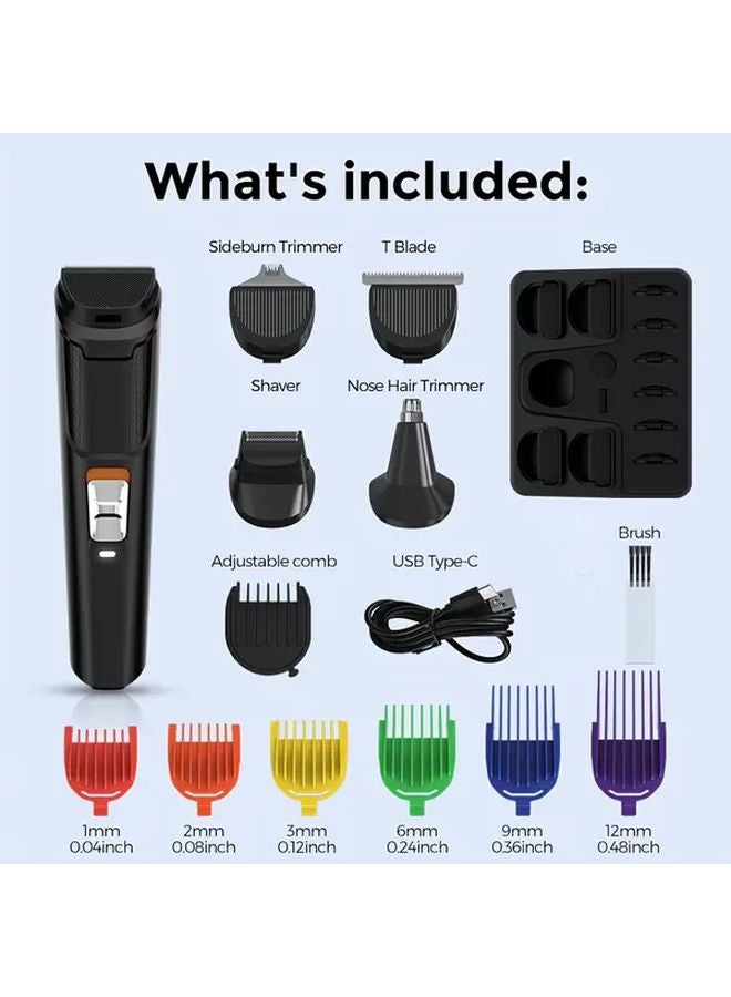 BE Color Cordless Hair Clipper USB Rechargeable Quiet Professional Trimmer - Image 2