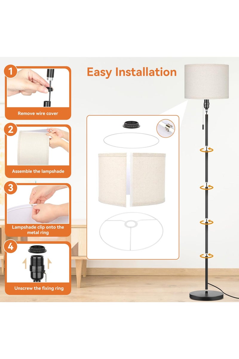 Perfin Tall Floor Lamp - Nordic Standing Lamp for Living Room, Bedroom, Office, 12W Dimmable 3-Color LED with Timer & Night Light, Remote/App/Manual, Weighted Base - Image 5