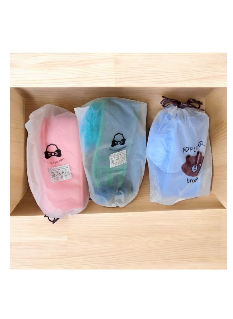 Generic - 3-piece loofah set with a long loofah cover, a Moroccan loofah, and a small, soft, multi-colored loofah - Image 1