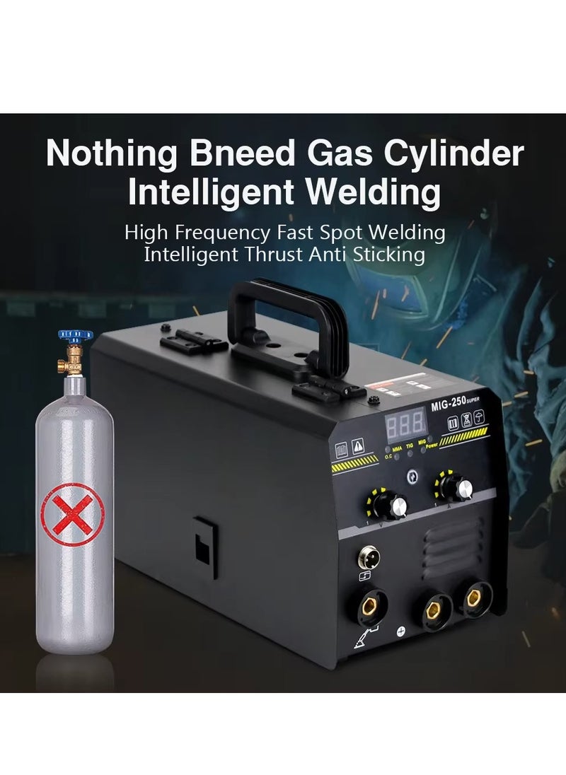 Spark 3 in 1 MMA/MIG/TIG Welding Machine 220V 20-250A Portable Inverter Welder with Gasless Arc Welding, 0.6-1mm Wire Compatibility, IP21S Dustproof, Digital Display Dubai Stock  - Image 3