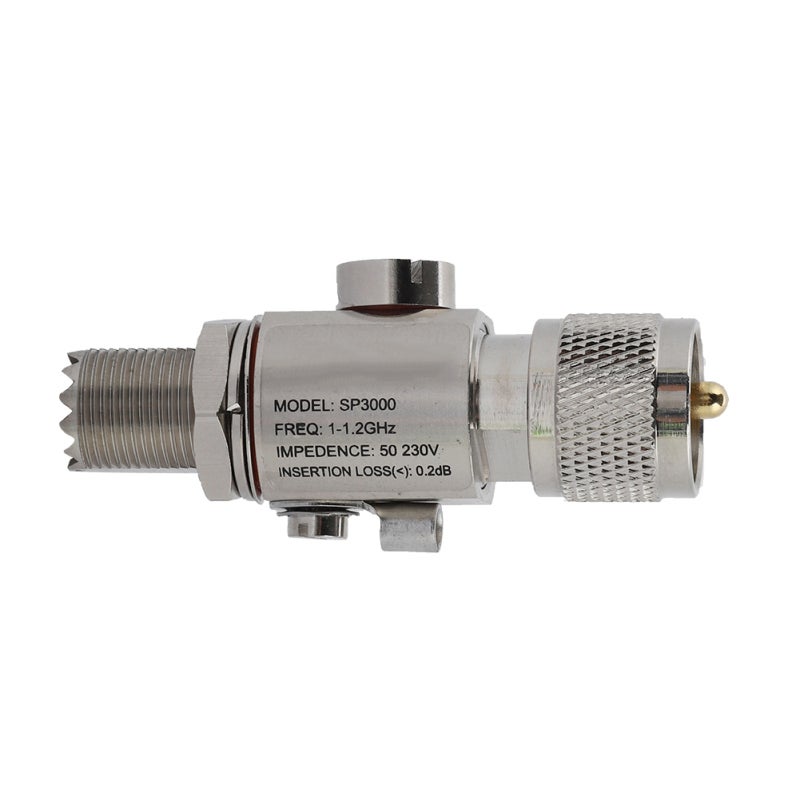 UHF-M Lightning Arrestor Coaxial Surge Protector - 1/4 Wavelength Short Circuit Protection UHF-F Antenna Lightning Arrester for All Band Communication - Image 2