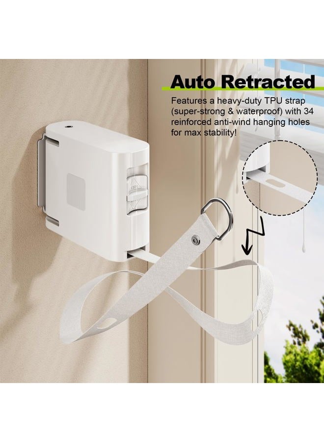 Magic Phoenix TPU Retractable Clothesline for Indoor & Outdoor – Heavy‑Duty Windproof Wall‑Mounted Drying Line, Multi‑Hanging Design for Home, Balcony & Garden - Image 5