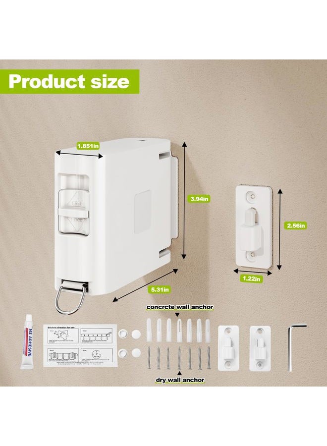 Magic Phoenix TPU Retractable Clothesline for Indoor & Outdoor – Heavy‑Duty Windproof Wall‑Mounted Drying Line, Multi‑Hanging Design for Home, Balcony & Garden - Image 2