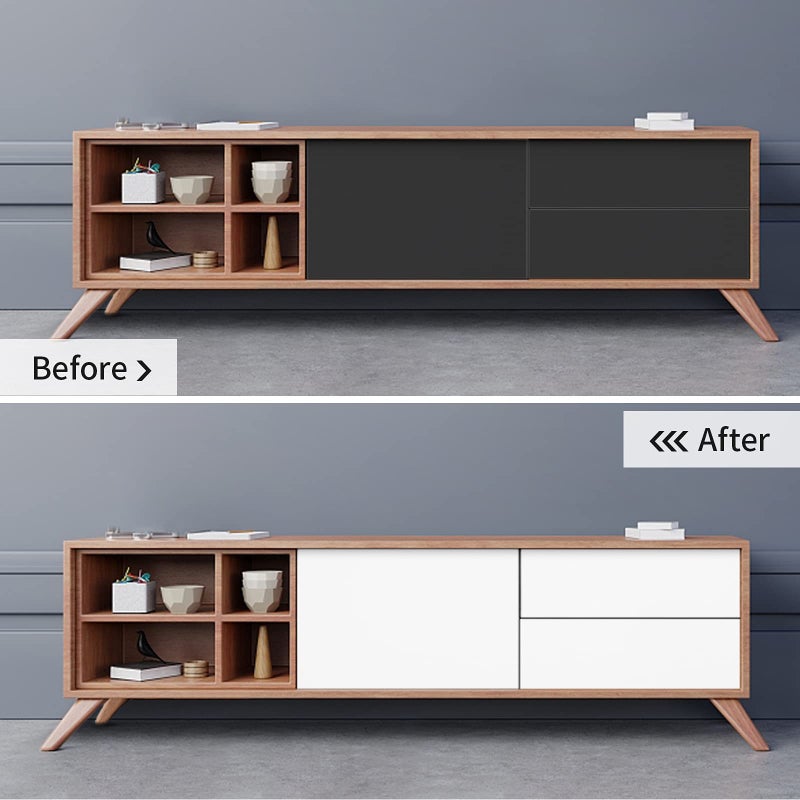 seonta 16"x78.7" Matte White Wallpaper Peel and Stick Contact Paper Self Adhesive Removable Warpping Decorative Vinyl Film Waterproof Wall Paper for Walls Countertop Cabinets Furniture - Image 3