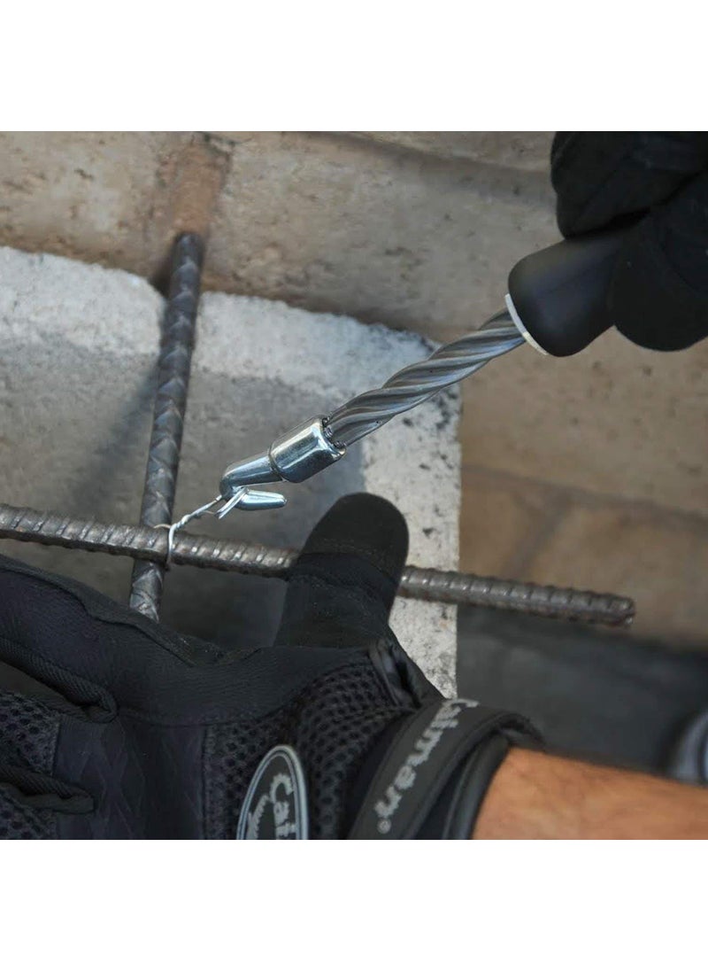 KP2 - KP2 Semi Automatic Fast Rebar Wire Twisting Machine Concrete Slab Work Metal Wire Twister Fence Like Cutting Pliers Pull Tie Tool 30cm Long - Image 1