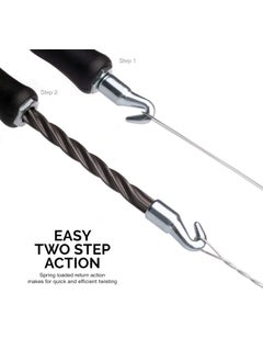 KP2 KP2 Semi Automatic Fast Rebar Wire Twisting Machine Concrete Slab Work Metal Wire Twister Fence Like Cutting Pliers Pull Tie Tool 30cm Long  - Image 2