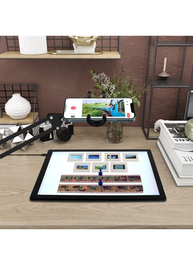 MAFUEAY - Slide Viewer Light Box, for Viewing Scanning Negatives and Slides, Artist Sketching, Ultra-Thin A4 Light Pad Scanner with 3 Adjustable Brightness and USB Powered - Image 1