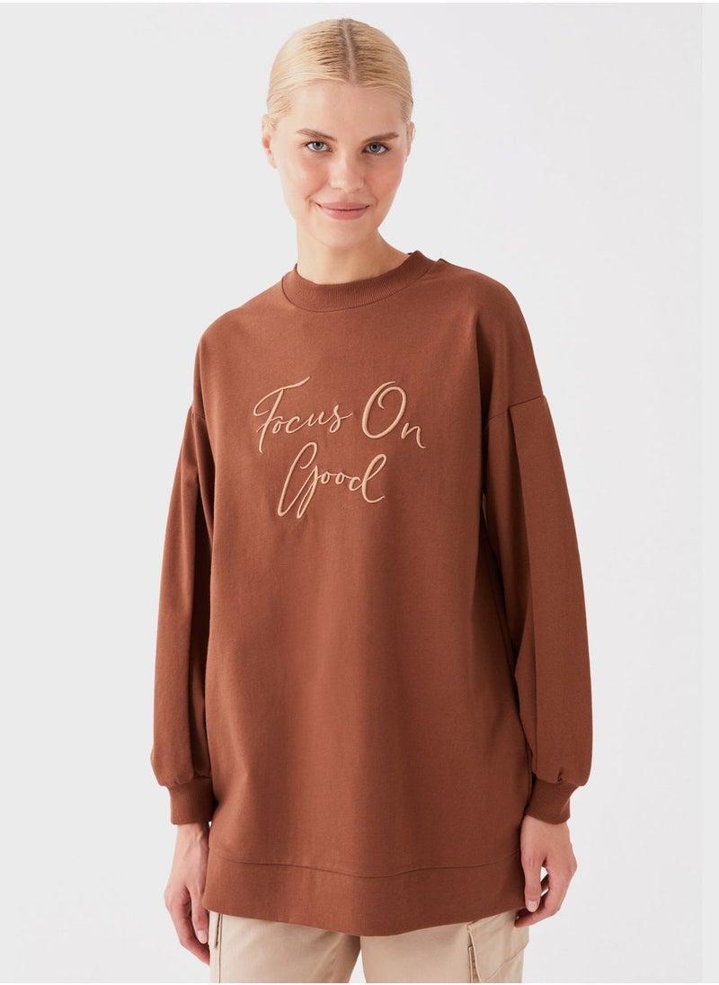 LC WAIKIKI - Embroidered Round Neck Tunic - Image 1