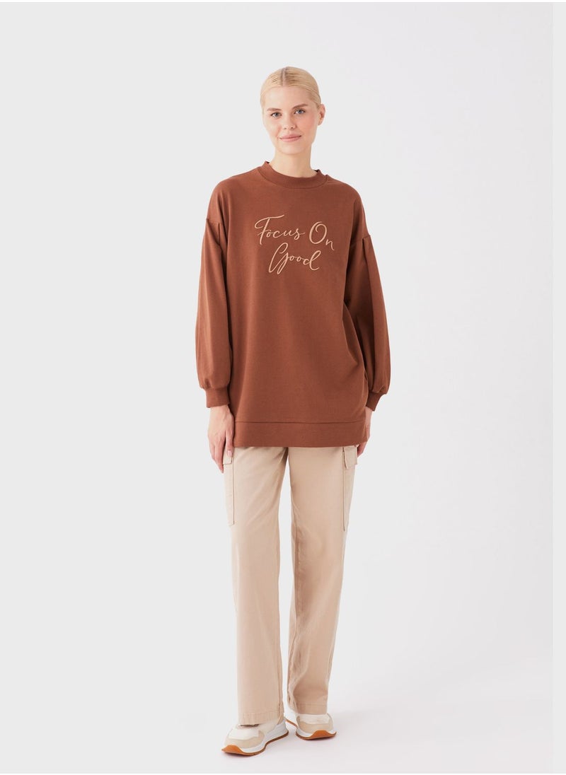 LC WAIKIKI - Embroidered Round Neck Tunic - Image 1