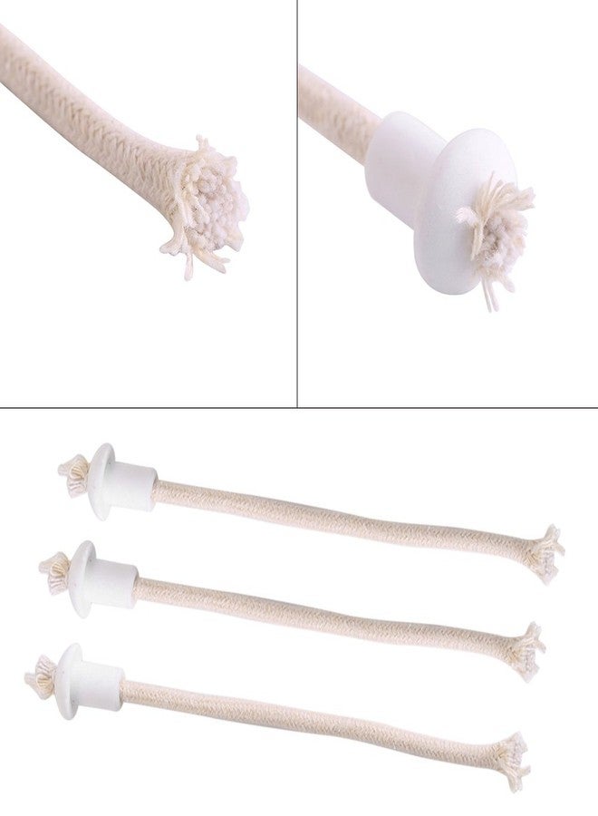 Estink Pack of 7 Oil Lamps Wicks with Ceramic Holders, Cotton Replacement Wick for Alcohol Lamp Kerosene Oil Lantern Candle Wine Bottle Garden Torch - Image 5