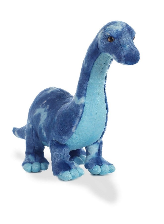 Aurora® Ferocious Dinos & Dragons Brachiosaurus Stuffed Animal - Prehistoric Fun - Cuddly Companions - Blue 18.5 Inches - Image 4