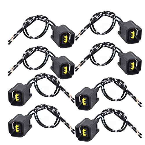 Silscvtt Modular Ignition Coil Connector Pigtail Plug WPT579 Harness Plug Replacement for Ford 4.6L 5.4L 6.8L Set of 8 - Image 1