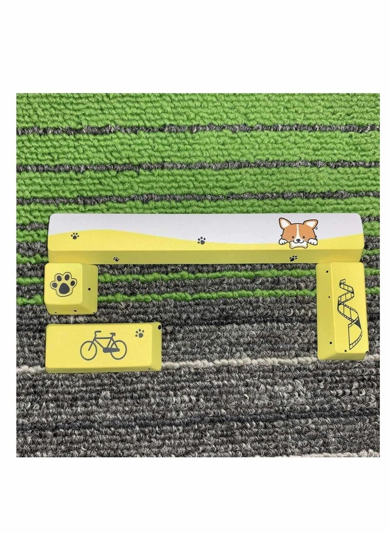 Y&D Keycaps Mechanical Keyboard, Little Yellow Dog Pattern Caps with Space Key Cap, ESC Enter Numpad Cap for Keyboard Universal Gift - Image 4