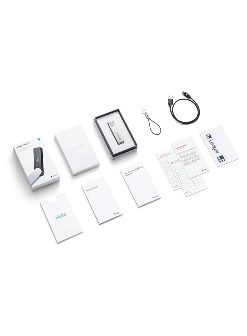 ليدجر محفظة Nano X الصلبة | أكثر طريقة آمنة لتخزين العملات الرقمية وNFTs في وضع التخزين البارد، شاشة كبيرة + اتصال لاسلكي عبر Bluetooth وType-C، دعم أكثر من 5500 أصل وعملة، لنظامي iOS وAndroid، وMacOS وWindows - أسود - Image 3