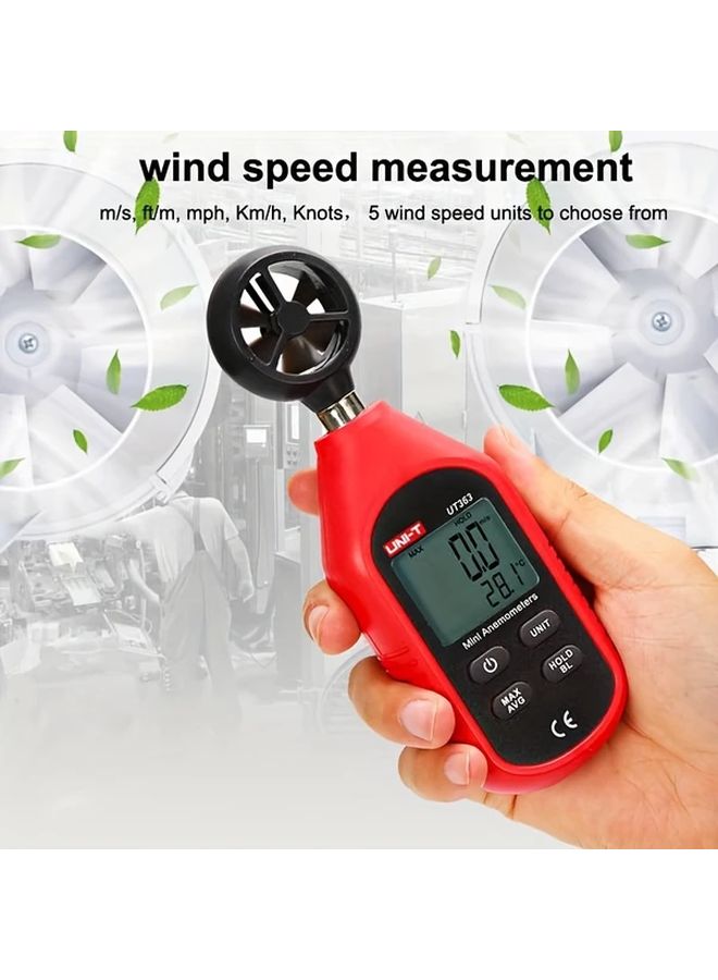 UNI T Digital Anemometer Handheld Wind Speed Temperature Cold Air Measurement - Image 5