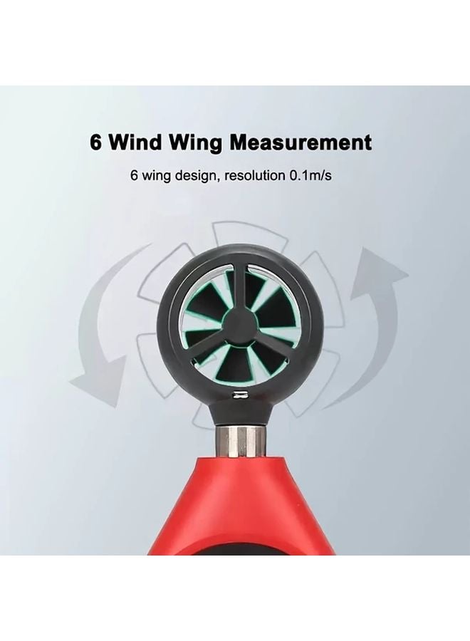 UNI T Digital Anemometer Handheld Wind Speed Temperature Cold Air Measurement - Image 3