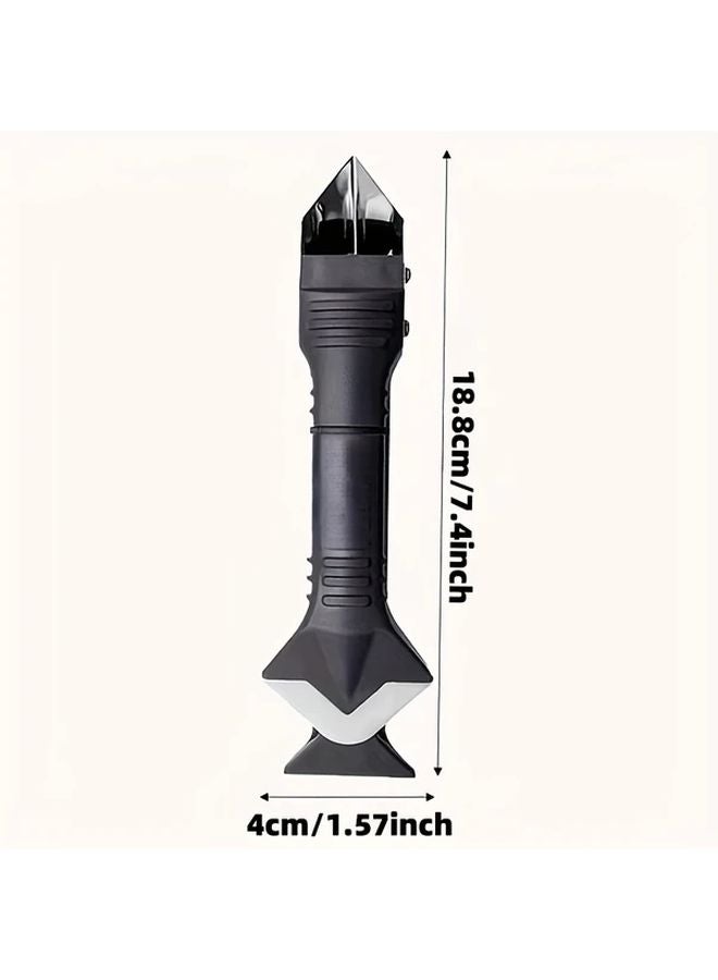 3 In 1 Silicone Sealing Tool With Stainless Steel Head And Durable Plastic Handle 1pc - Image 4