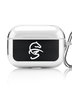 Classic Clear printed Case for Apple AirPods Pro 2nd Generation Thin Transparent Cover [Designed for Apple AirPods Pro 2nd Generation] - Faz3 Style Black