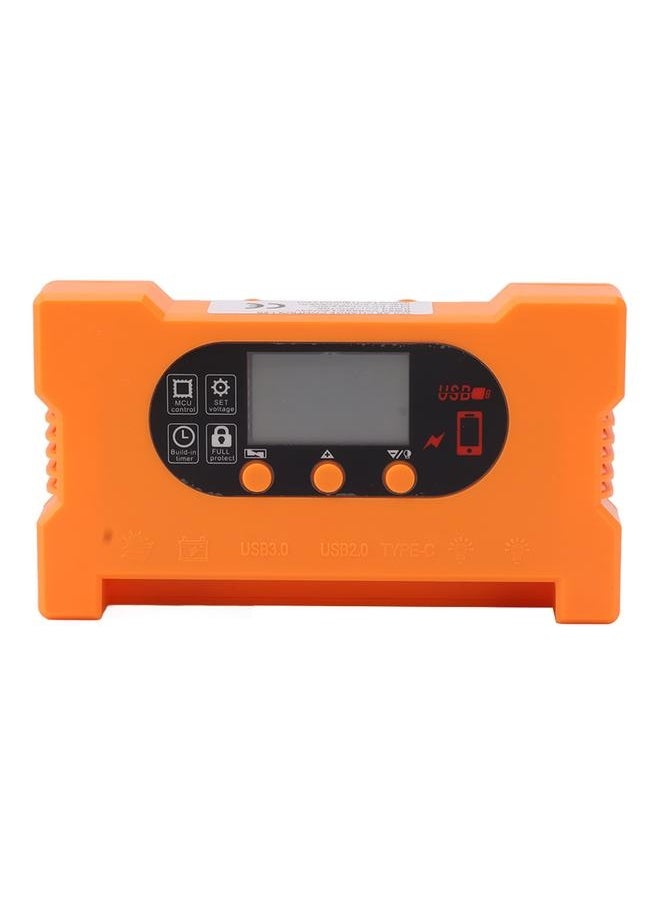 NIBEMINENT - Solar Charge Controller Dual USB Type C Fast Charge Solar Charge Discharge Controller for 12V 24V Battery Charging 100A - Image 1