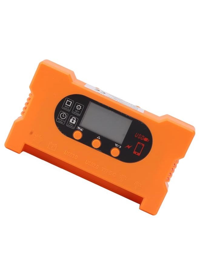 NIBEMINENT - Solar Charge Controller Dual USB Type C Fast Charge Solar Charge Discharge Controller for 12V 24V Battery Charging 100A - Image 1