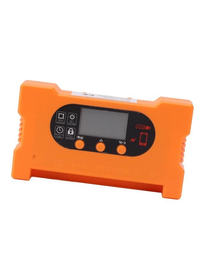 NIBEMINENT - Solar Charge Controller Dual USB Type C Fast Charge Solar Charge Discharge Controller for 12V 24V Battery Charging 100A - Image 1