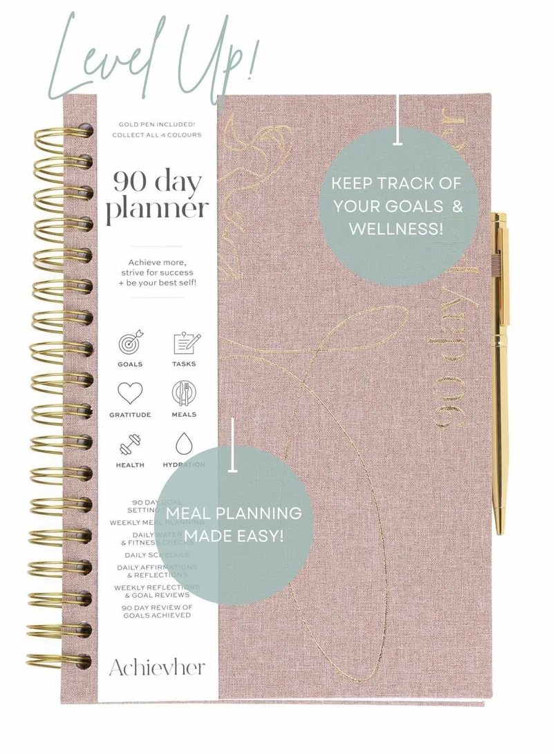 Prickly Pear Linen B5 Size Planner With Pen Included
