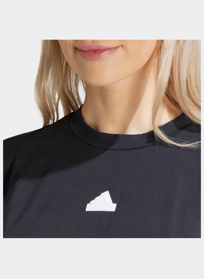 Adidas City Escape Crop T-Shirt With Bungee Cord - Image 5