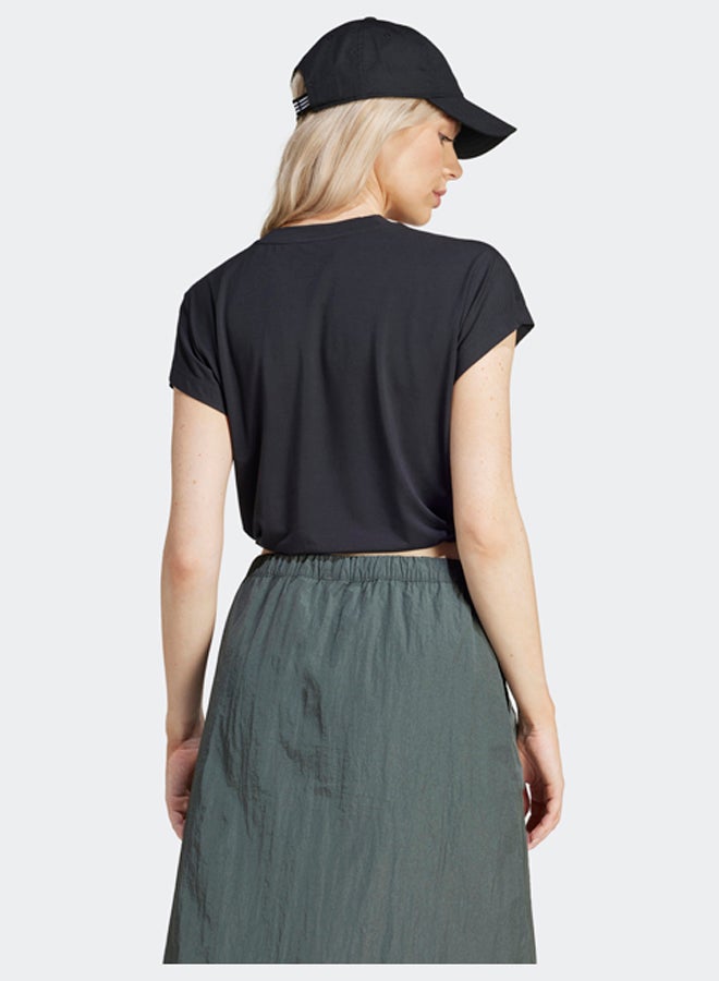 Adidas City Escape Crop T-Shirt With Bungee Cord - Image 3