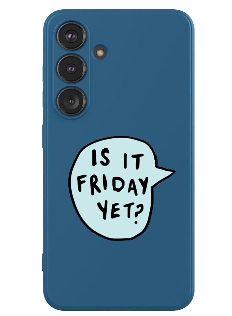 Theodor Protective Slim Fit Case Liquid Silicone Cover with Full Body Protection Anti-Scratch Shockproof Case For Samsung Galaxy S24 Plus (Blue) - Friday Yet - Image 1
