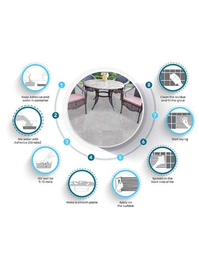 سوماني Ezy Fix Super 300 - لاصق بلاط بوليمر عالي القوة | رابطة مقاومة للماء ومرنة للسيراميك والبلاط المزجج - Image 2