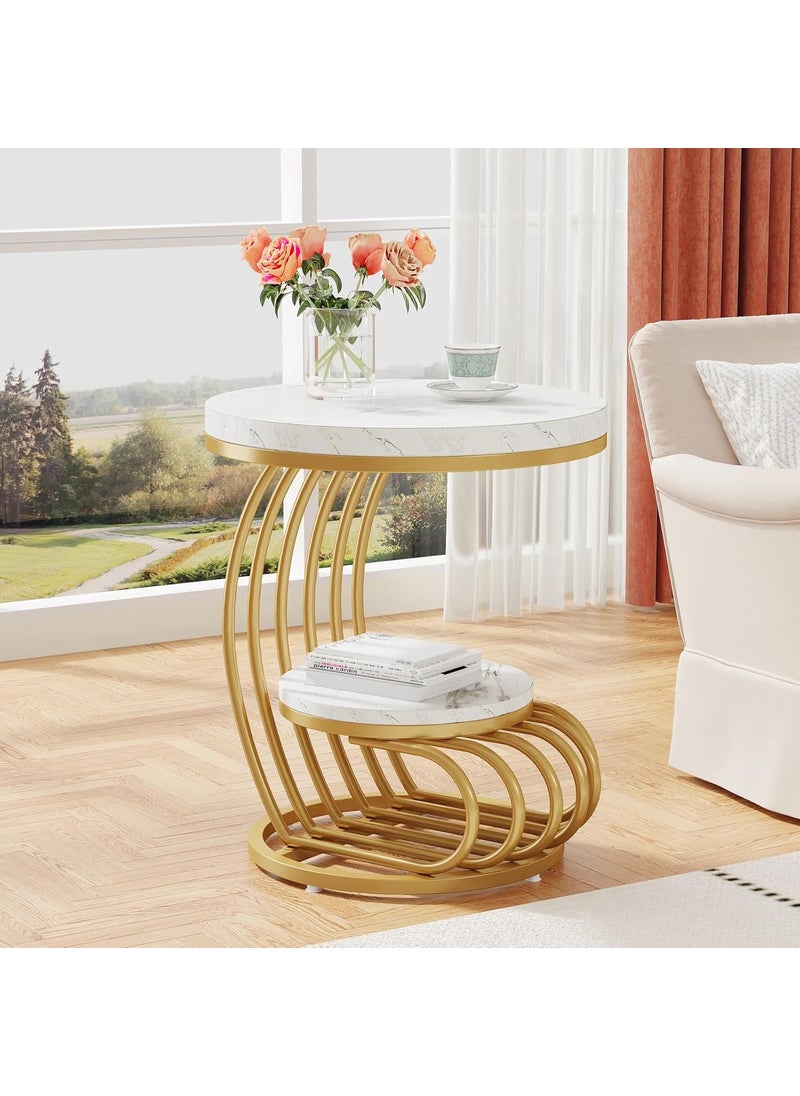 DECENT DECOR DECENT DECOR Wooden Accent Coffee Table for Living Room Simple Modern Bedside for Bedroom Cabinet Small Round Table Garden Planter Holder 