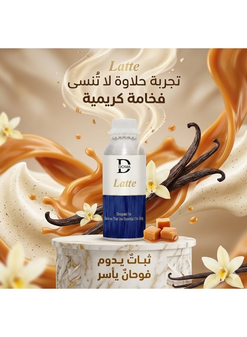 دوما زيت عطري latte للأجهزة النانو تكنولوجي 250 ملي من DOMA | رائحة الكراميل والفانيليا, ثبات طويل الأمد, مناسب للأجهزة فقط - Image 2