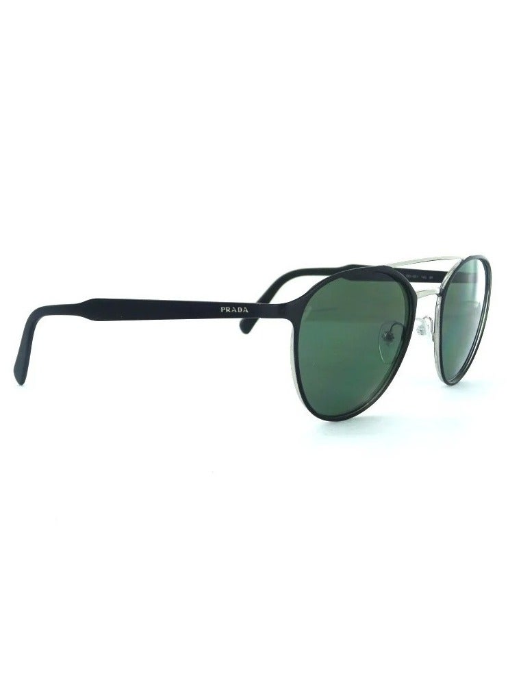PRADA Full Rim Round Unisex Sunglass - SPR62T 1BO-5X1 - Lens Size: 54 mm - Black - Image 2