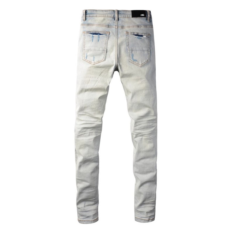 Unisex Classic Denim Jeans Loose Fit Daily Outdoor Wear - Image 1