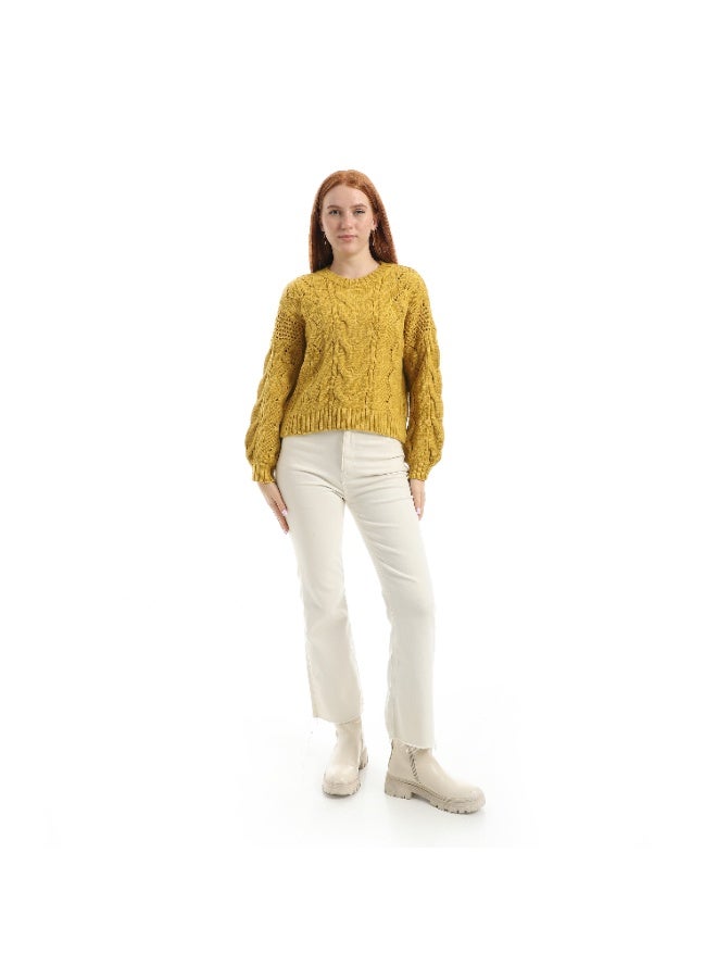Coctail 17423-Pullover-mustard yellow - Image 5
