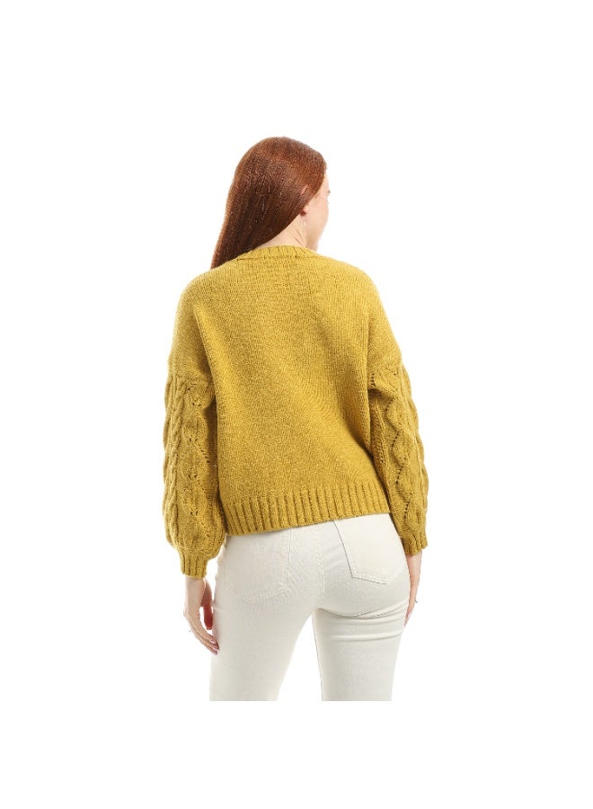 Coctail 17423-Pullover-mustard yellow - Image 3