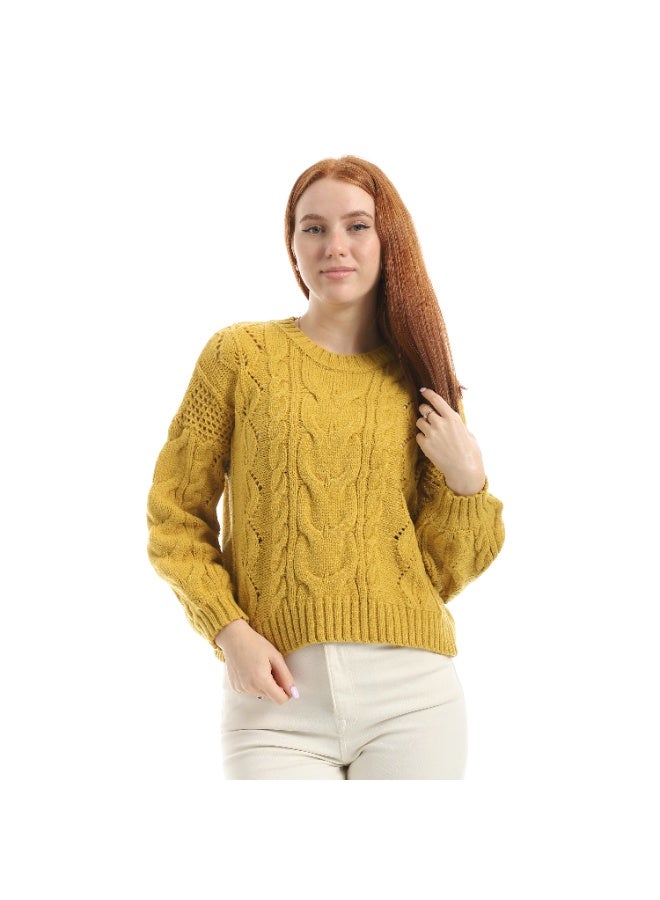 Coctail 17423-Pullover-mustard yellow - Image 2