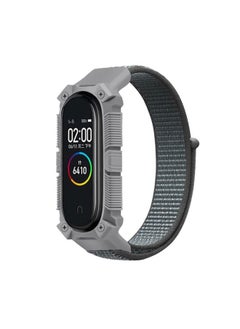 Generic Replacement Strap For Xiaomi Mi Band 6 / 5 / 4 / 3 Armor Nylon Strap Watch Band Grey 