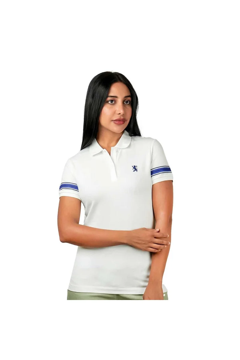 GIORDANO Women's White Polo Shirt for Everyday Wear