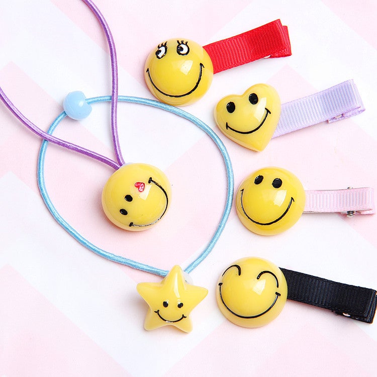 Medium Yellow Smiley Face Accessories Diy Phone Shell Decoration Accessories Refrigerator Sticker Material Medium - Image 5