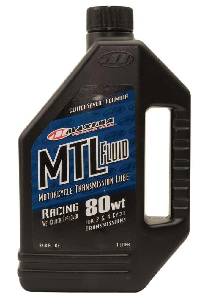 Maxima 41901 MTL-R 80WT Motorcycle Transmission/Clutch Fluid - 1 Liter Bottle