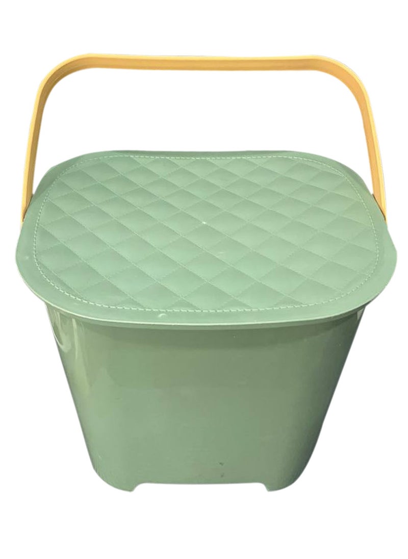 CATANES Kitchen Trash Can with Lid and Handle  - Image 1