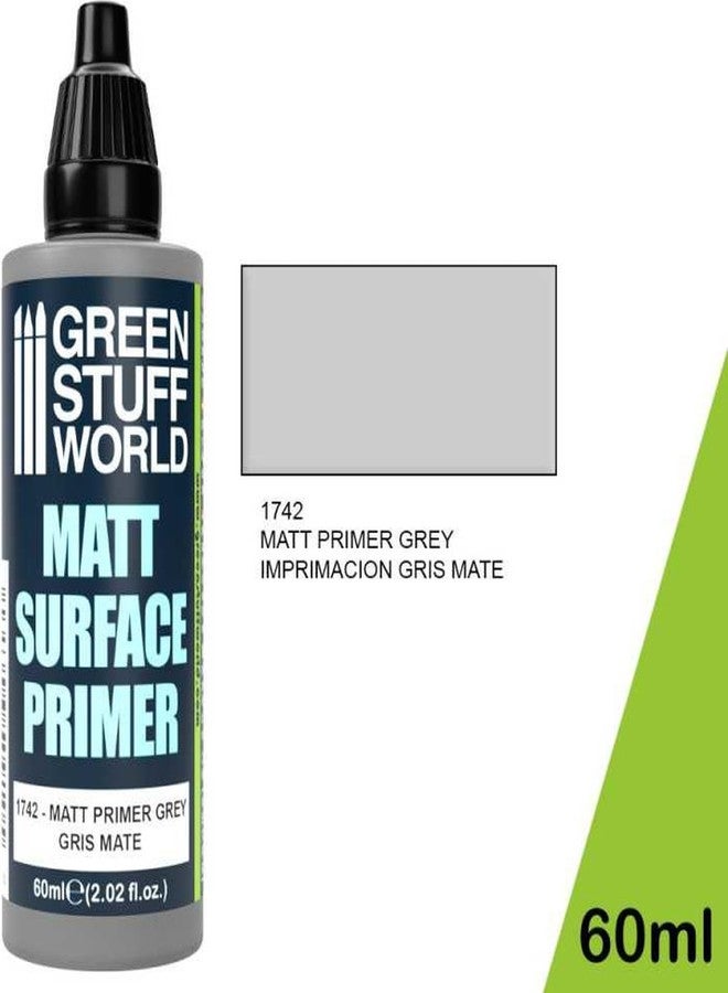 Green Stuff World Matt Surface Primer 60ml - Grey 1742 - Image 4