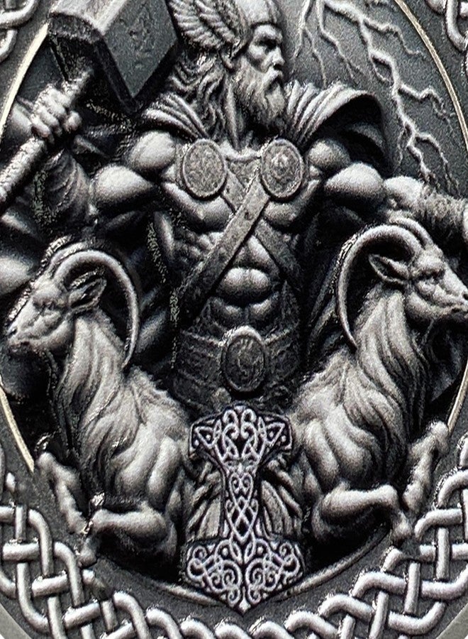Imasoner Thor Viking Challenge Coin – Norse God with Mjölnir & Runes, Symbol of Strength, Protection & Inspiration Gift - Image 5
