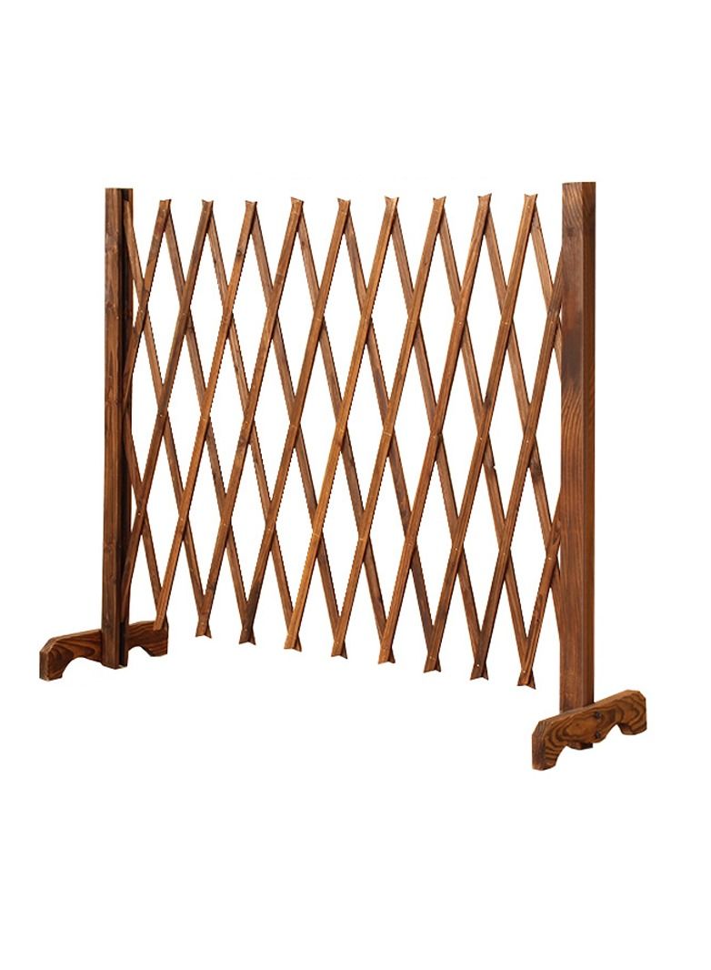 LINGWEI Wooden Expendable Garden Fence Wooden Garden Edging Panels Expandable Trellis Fence Freestanding Dog Safety Fence Portable Wood Wicker Fence For Climbing Plants - Image 3